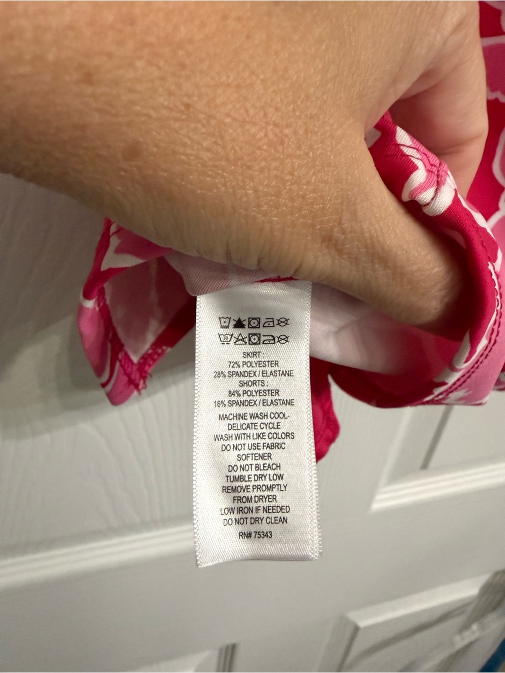 Cynthia Rowley Active XL Pink Floral Athletic Skort Tennis Golf Pickleball - Picture 7 of 7